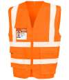 RS477 R477X Result Safe-Guard Heavy Duty Poly/Cotton Security Vest Fluorescent Orange colour image